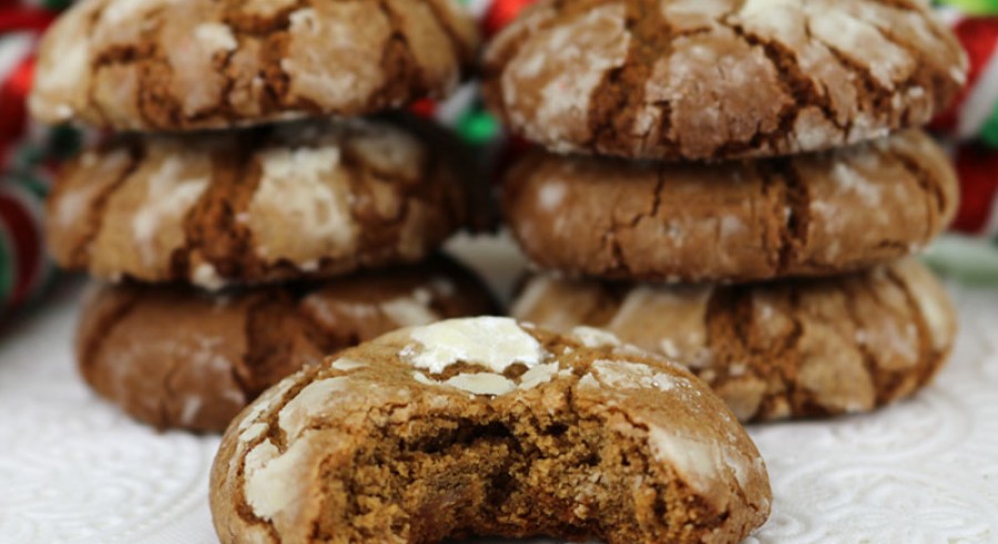 gingerbread crinkle cookies main